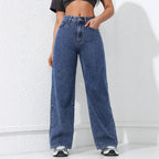 Women's Loose Straight Wide Leg Jeans