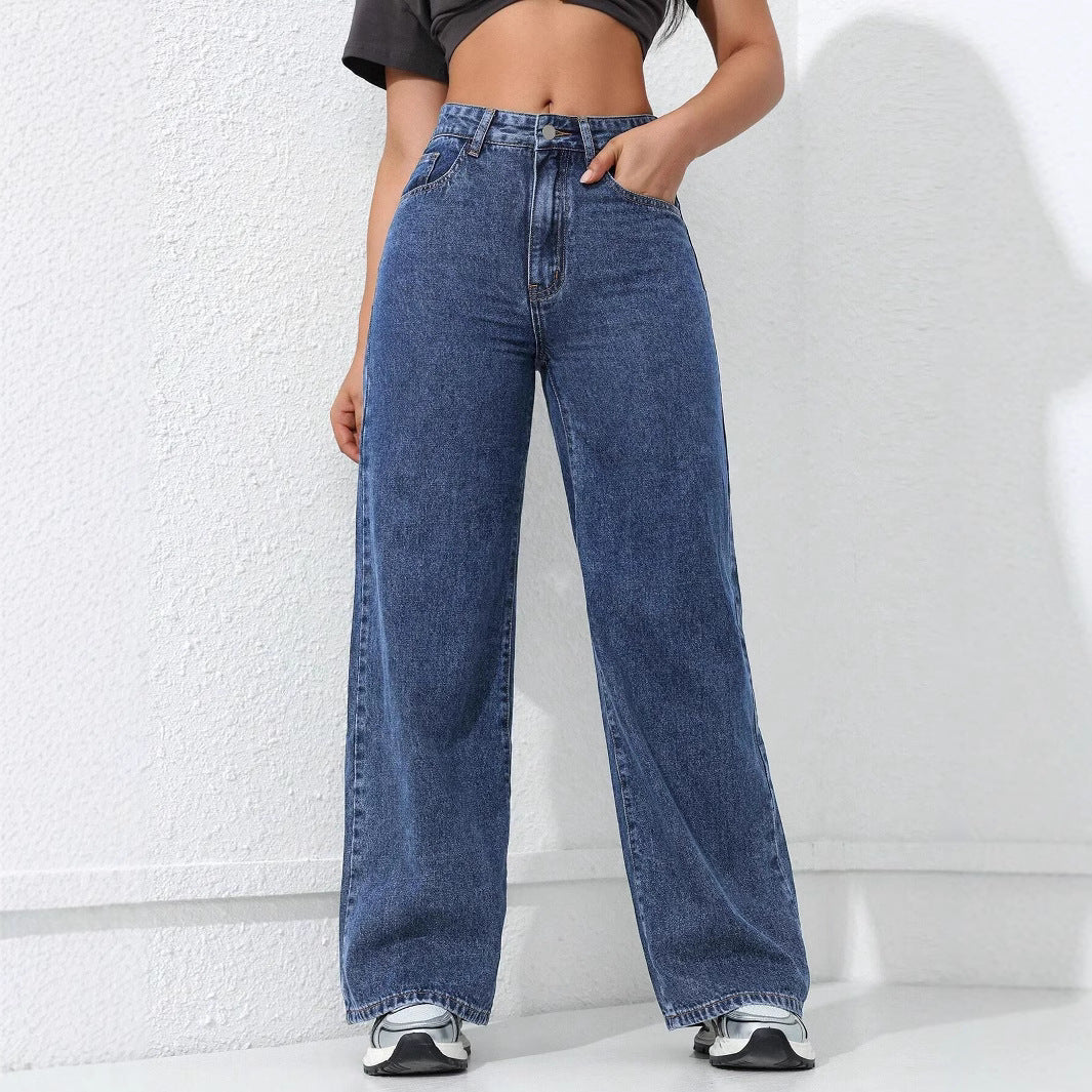 Women's Loose Straight Wide Leg Jeans