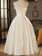 Satin Mori Dress White Girl